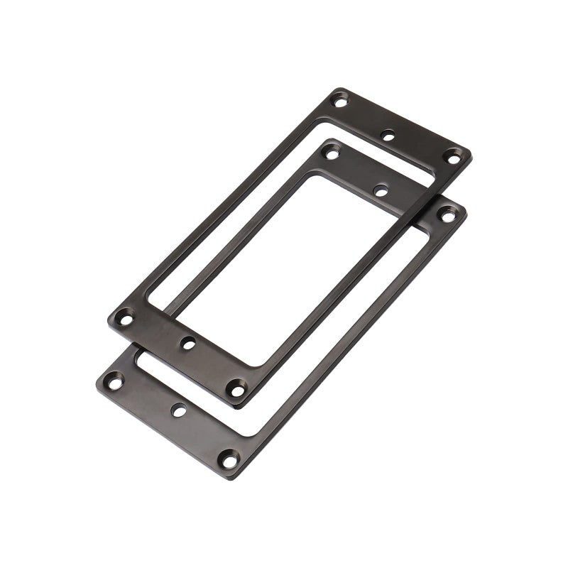 JIUWU Metal Flat Electric Guitar Humbucker Pickup Ring, Frame Mounting Ring for Bridge Pickup Black, Pack of 2 - Image 5